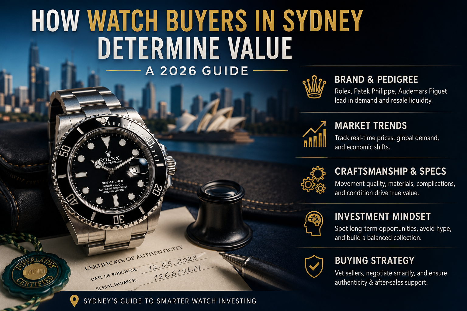 How Luxury Watch Buyers in Sydney Determine Value: A 2026 Guide